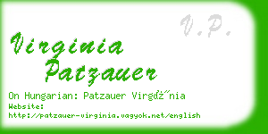 virginia patzauer business card
